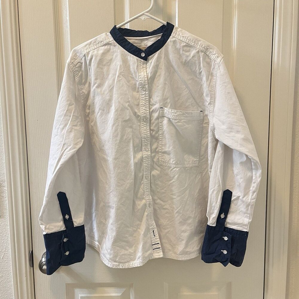 Free People We The Free Thommy Ox-Ford Button Shirt Cotton Women's Size Medium